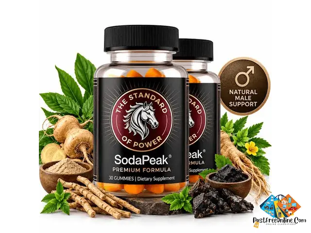 SodaPeak bottles with botanical ingredients pictured around them